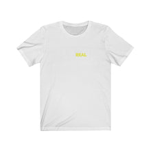 Load image into Gallery viewer, SJ For Real White/Orange Logo Unisex T-Shirt