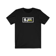 Load image into Gallery viewer, SJ For Real White/Orange Logo Unisex T-Shirt