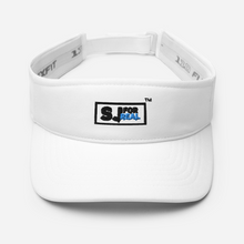Load image into Gallery viewer, SJ For Real Black/Blue Logo Visor
