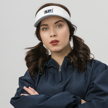 Load image into Gallery viewer, SJ For Real Black/Blue Logo Visor